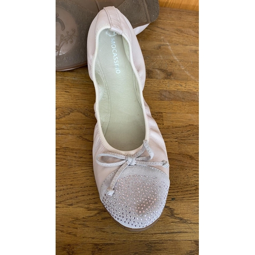 127 - Mocassino Pink Women's Ballet Flats Size 41