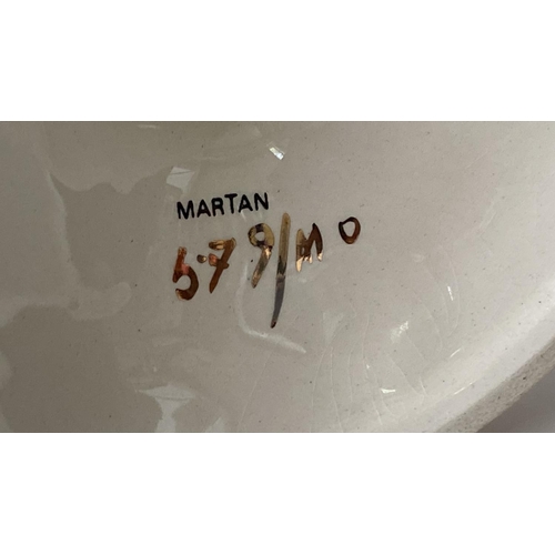 143 - Vintage Martan 679/MO Center Piece Pedestal Bowl with Matching Martan 669/MO Platter