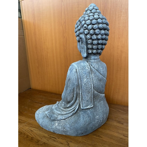 18 - Garden Synthetic Material Seated Buddha Statue (48cm H.)