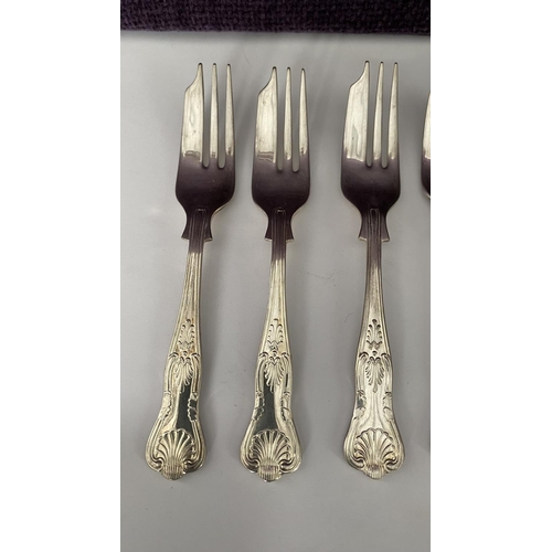 217 - Set of 6 Sheffield England EPNS Dessert Forks