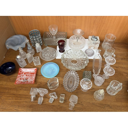 245 - Large Collection of Vintage Glassware Incl. Glass Table Lighter