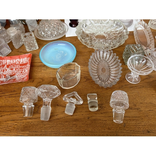 245 - Large Collection of Vintage Glassware Incl. Glass Table Lighter