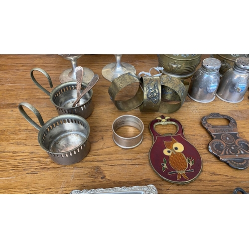 292 - Qty of Interesting Silver Plated and Metal Items