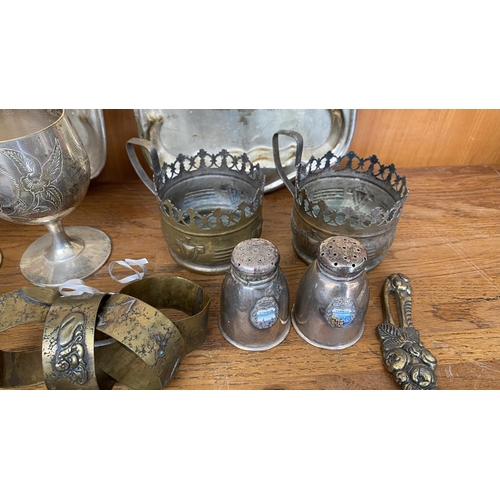 292 - Qty of Interesting Silver Plated and Metal Items