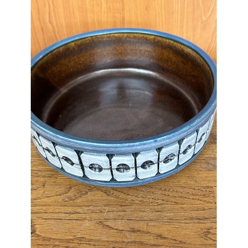 295 - Mid Century Beit Hayotser Blue Pottery Bowl Israeli Ceramic