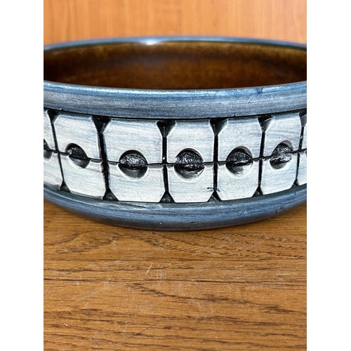 295 - Mid Century Beit Hayotser Blue Pottery Bowl Israeli Ceramic