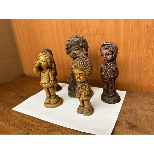 401 - Collection of 5 Vintage Figurines of Boys and Girls