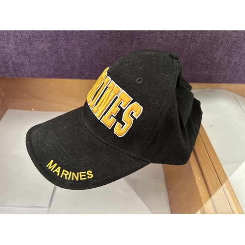 73 - Special Forces and Marines Black Baseball Caps (Unused)