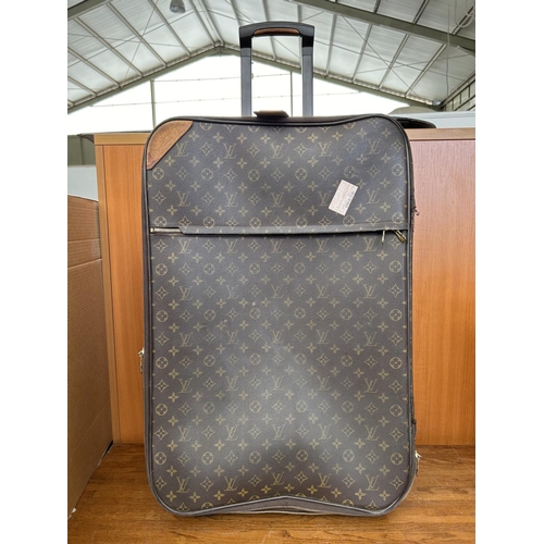 366A - Vintage Louis Vuitton Luggage Travel Suitcase (A/F - Needs Attention)