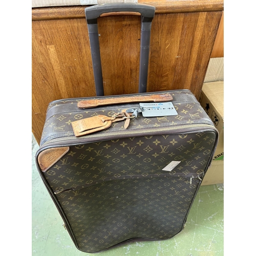 366A - Vintage Louis Vuitton Luggage Travel Suitcase (A/F - Needs Attention)