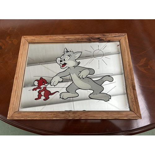 165 - Vintage Tom and Jerry Mirror (33 x 25cm)