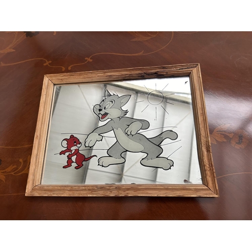 165 - Vintage Tom and Jerry Mirror (33 x 25cm)