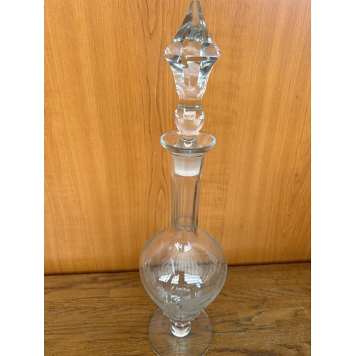 203 - Vary Big Handcrafted Decanter (45cm H.)