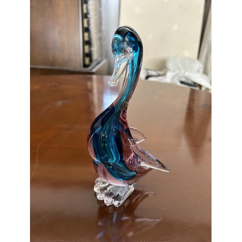 208 - Vintage Murano Art Glass Duck Figure (20cm H.)