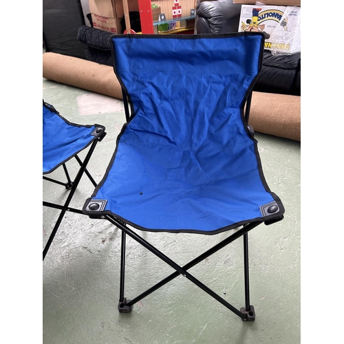 175 - x4 Folding Beach/Camping Chairs (Unused, x1 A/F)