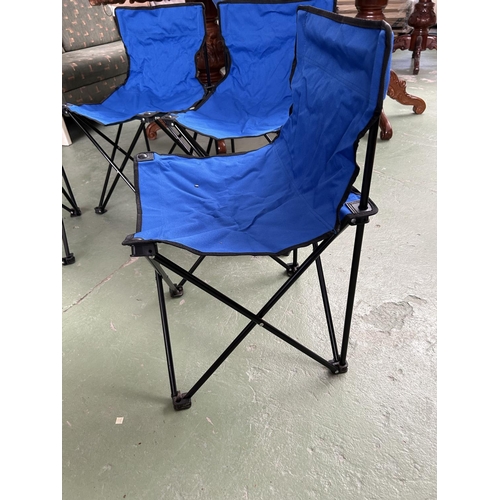 175 - x4 Folding Beach/Camping Chairs (Unused, x1 A/F)