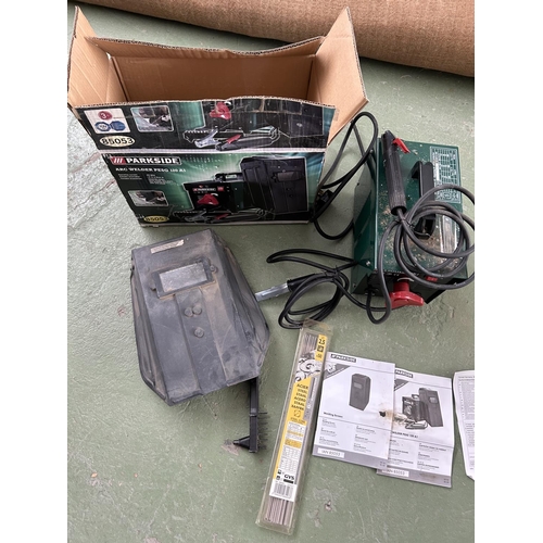 214 - Parkside PESG 120 A1 Arc Welder with Qty of Welding Electrodes