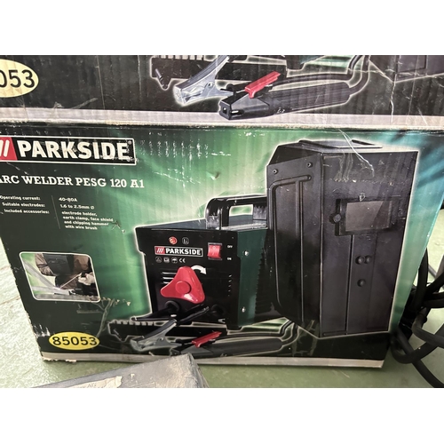 214 - Parkside PESG 120 A1 Arc Welder with Qty of Welding Electrodes