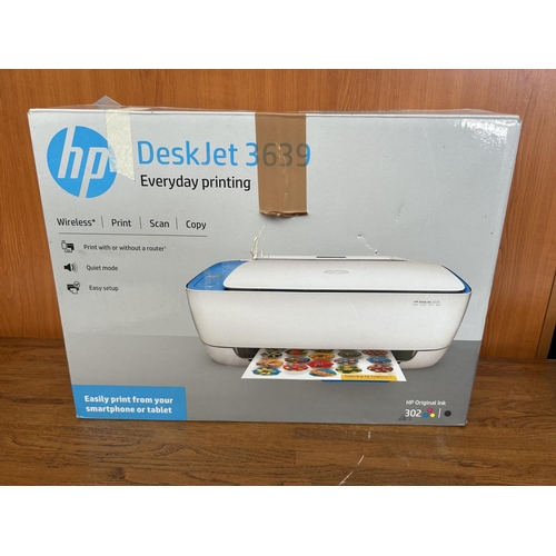 221 - HP Deskjet 3639 Wireless Printer