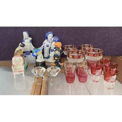 265 - Box of Assorted Glass and Porcelain Ornaments