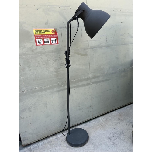 131 - 'Ikea' Hektar Free Standing Floor Lamp (Industrial Style)