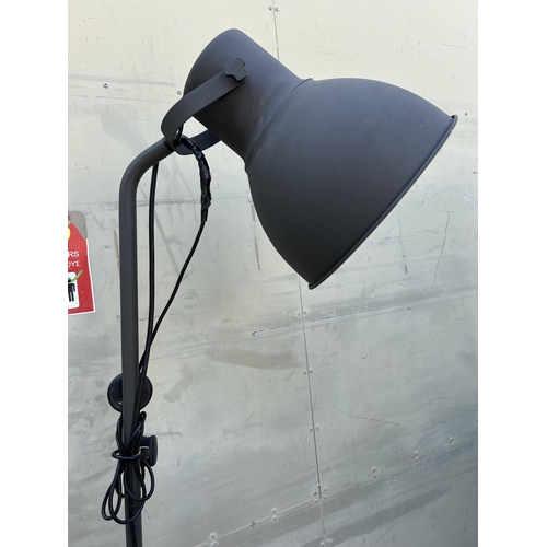 131 - 'Ikea' Hektar Free Standing Floor Lamp (Industrial Style)