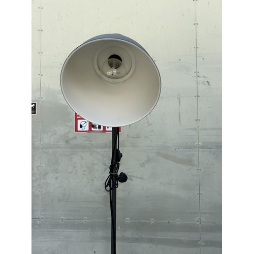 131 - 'Ikea' Hektar Free Standing Floor Lamp (Industrial Style)