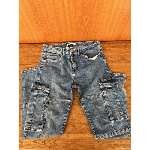 176 - Pair of Zara Cargo Jeans Size 32 (Unused)