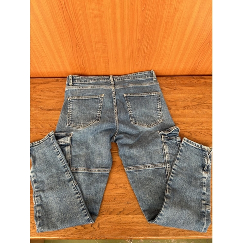 176 - Pair of Zara Cargo Jeans Size 32 (Unused)