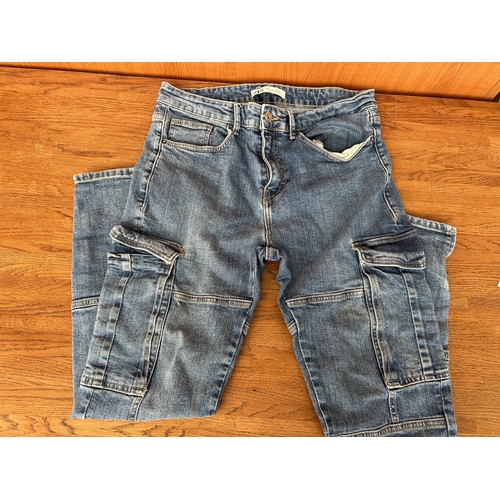 176 - Pair of Zara Cargo Jeans Size 32 (Unused)