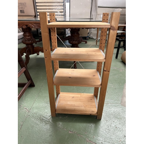 217 - 'Ikea' Wooden 4-Tier Shelving Unit (48 W. x 30 D. x 90cm H.)