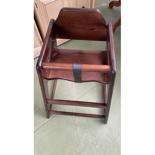 26 - Wooden Baby High Chair