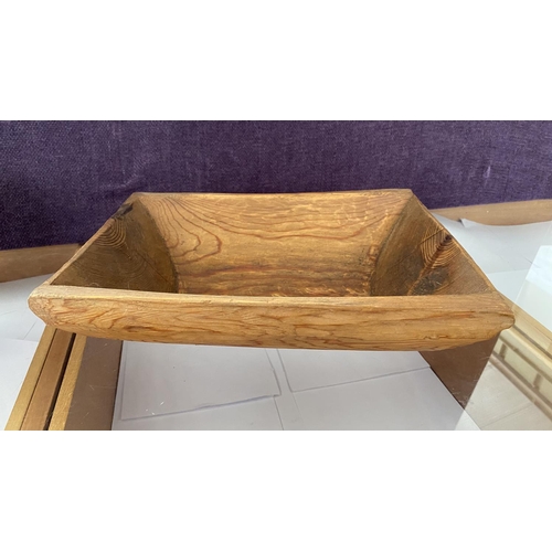 5 - Old Traditional Cyprus Natural Wood Small Dough Bowl/Salad Bowl