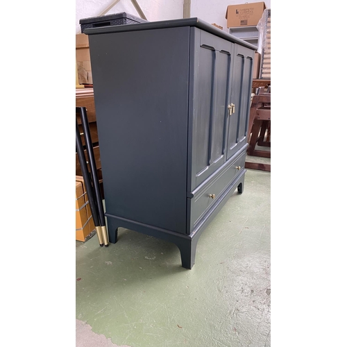 73 - 'Ikea Lommarp' Dark Blue-Green Cabinet (102 W. 49 D. x 101cm H.)