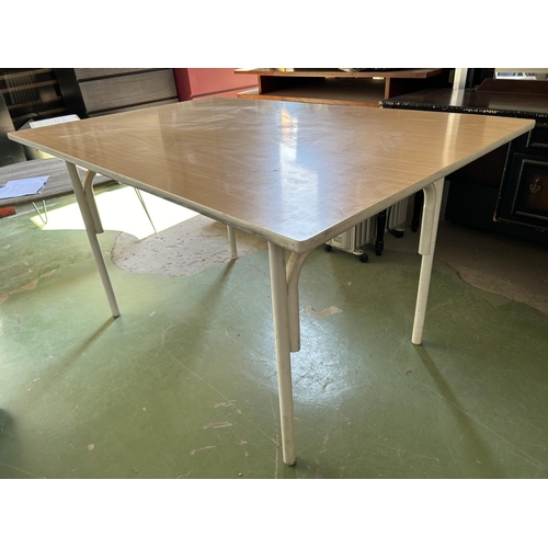 268 - Formica Top Rectangular Table with Metal Legs (138 W. x 90 D. x 76cm H.)