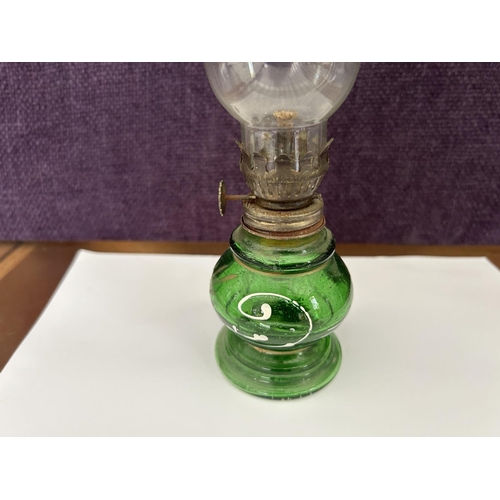 12 - Small Vintage Glass Oil Lamp