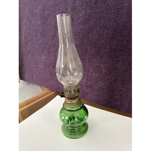 12 - Small Vintage Glass Oil Lamp