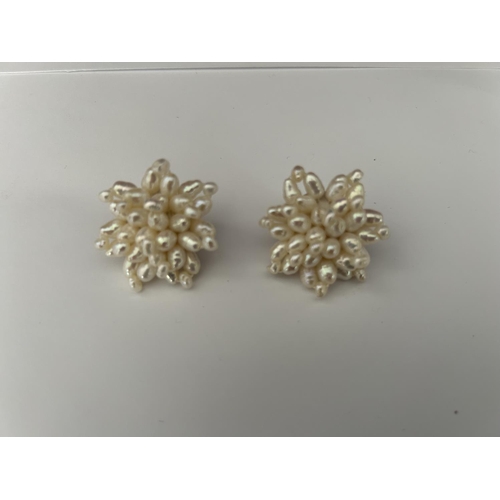 143 - Pair of Pearl Clip on Earrings