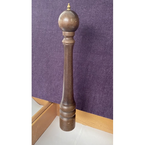 14 - Bisetti Oversized Wooden Pepper Mill Grinder Made in Italy (62cm H.)