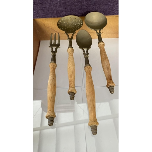 227 - Old Decorative Set of Kitchen Utensils