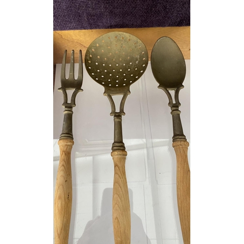 227 - Old Decorative Set of Kitchen Utensils