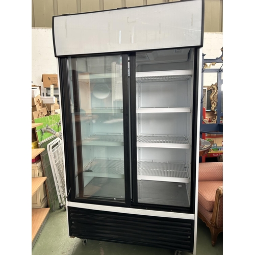 250 - Eurochef VBG3700HCI Drink Cooler with 2 Automatic Sliding Doors