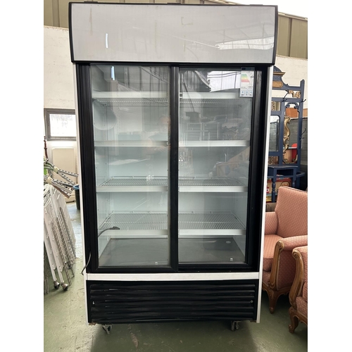 250 - Eurochef VBG3700HCI Drink Cooler with 2 Automatic Sliding Doors