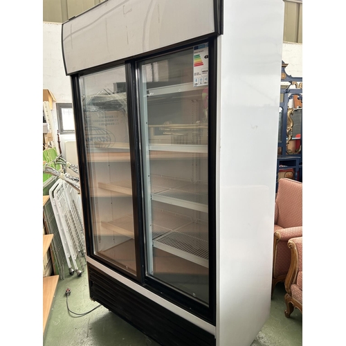 250 - Eurochef VBG3700HCI Drink Cooler with 2 Automatic Sliding Doors