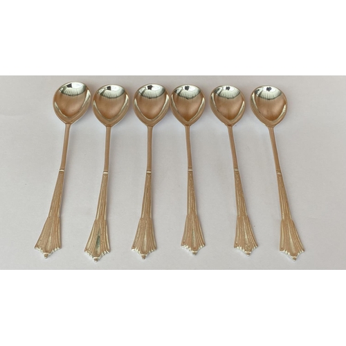 84 - Set of 6 Silver 830 Cake Spoons (84.2gr)