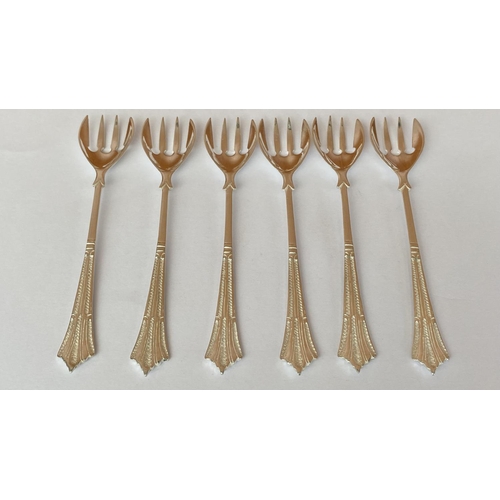 85 - Set of 6 Silver 800 Dessert Cutlery (73.7gr)