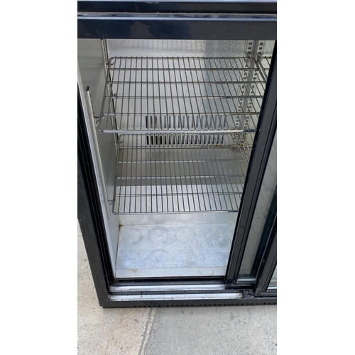 82 - Cool Head 3-Sliding Door Back Bar Chiller Model BBC 330S (135 W. x 52 D. x 90cm H.)