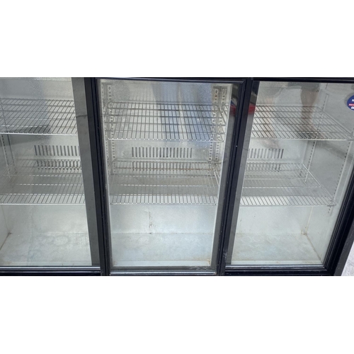 82 - Cool Head 3-Sliding Door Back Bar Chiller Model BBC 330S (135 W. x 52 D. x 90cm H.)