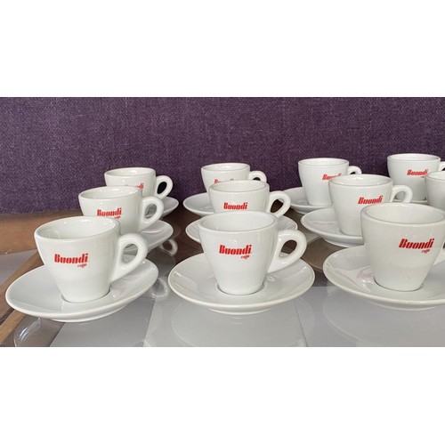 75 - Qty of Buondi Espresso Coffee Cups and Saucers (Hotelware)