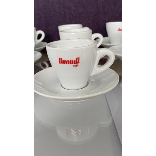 75 - Qty of Buondi Espresso Coffee Cups and Saucers (Hotelware)